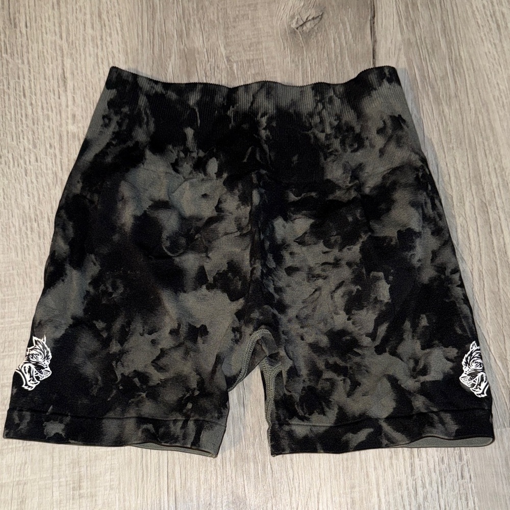 Black Tie-Dye Darc Sport Shorts